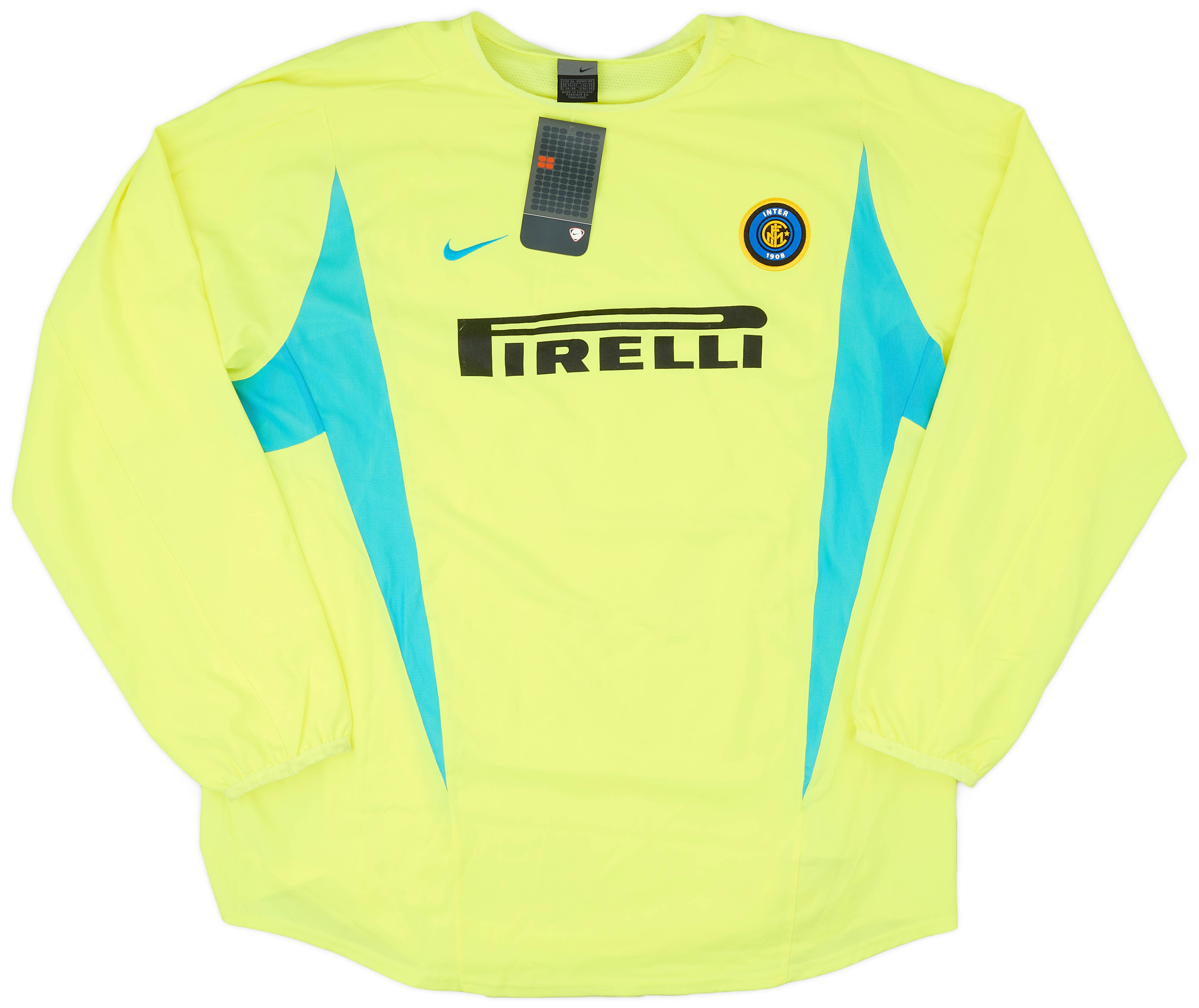 2003-04 Inter Milan Player Issue Nike Training L/S Shirt (XL