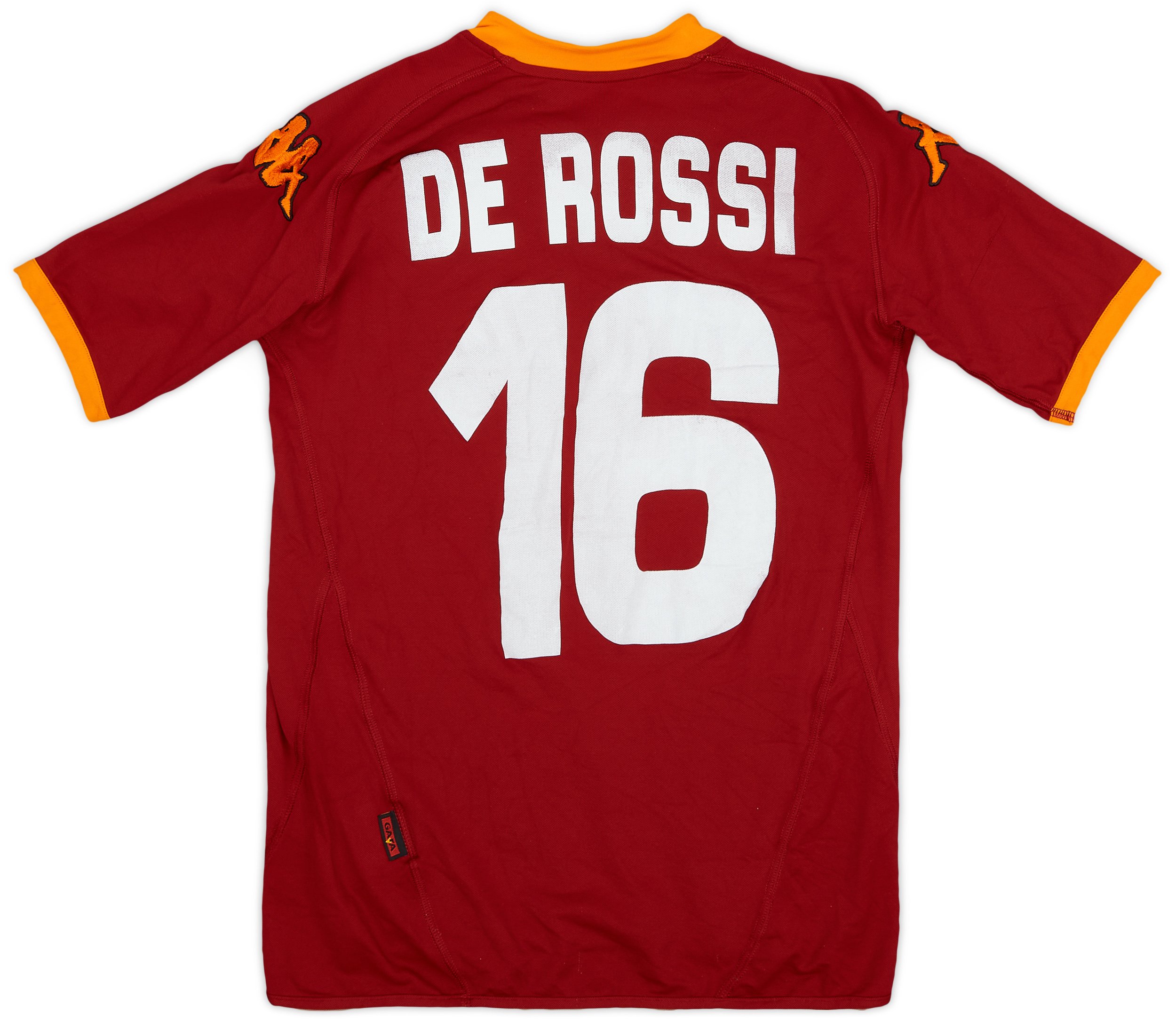 ASローマ DE ROSSI 16番 シャツ Kappa 45b1d1a63614687cad2253c97a1214