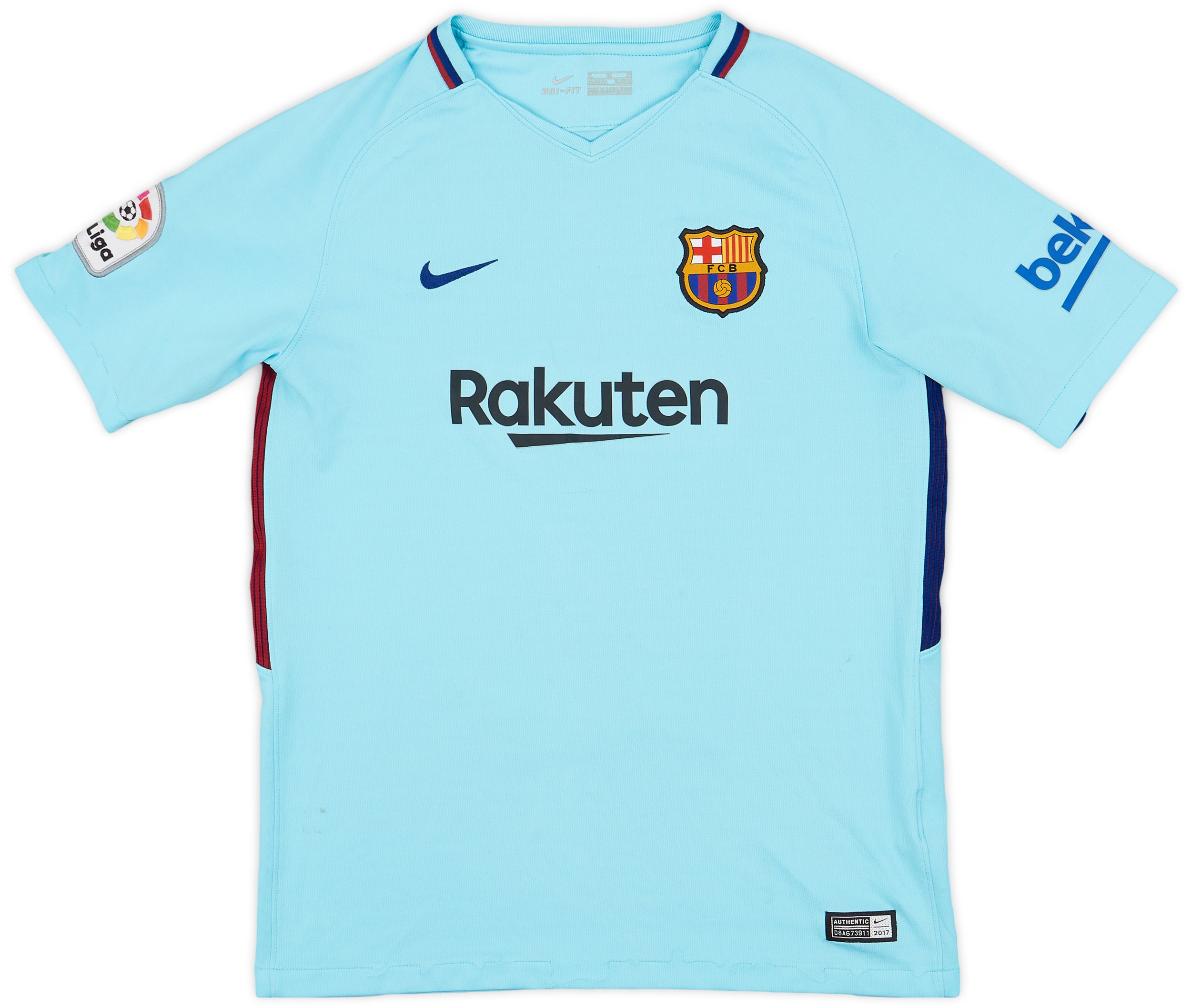ウェア 2017-18 Barcelona Away Shirt Nike 2017-18 Barcelona Away Shirt - 7/10 - (XL.Boys) | BARA17-797