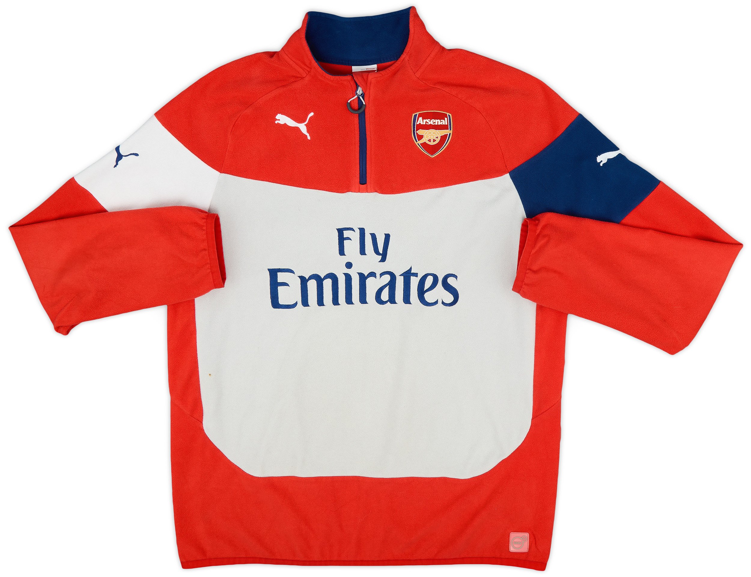 2015-16 Arsenal Puma 1/4 Zip Fleece Top - 7/10 - (XL