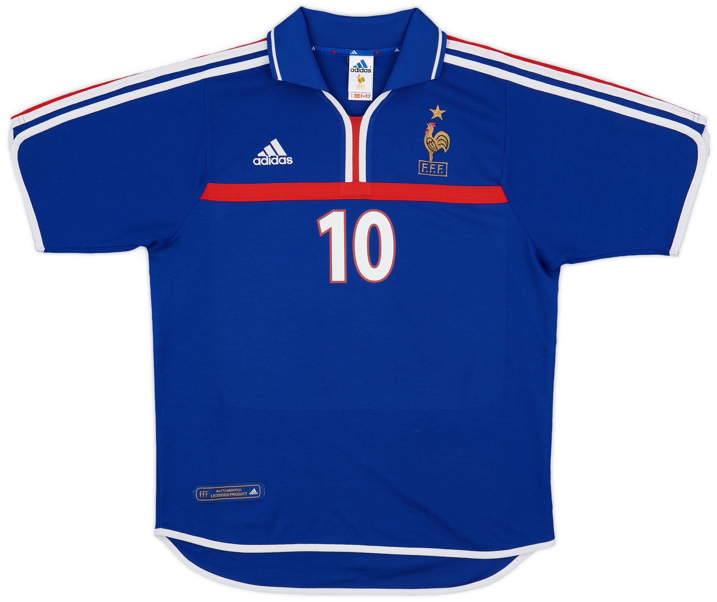 adidas サッカー フランス代表 2000年ホーム シャツ XXO adidas サッカー フランス代表 2000年ホーム シャツ XXO adidas