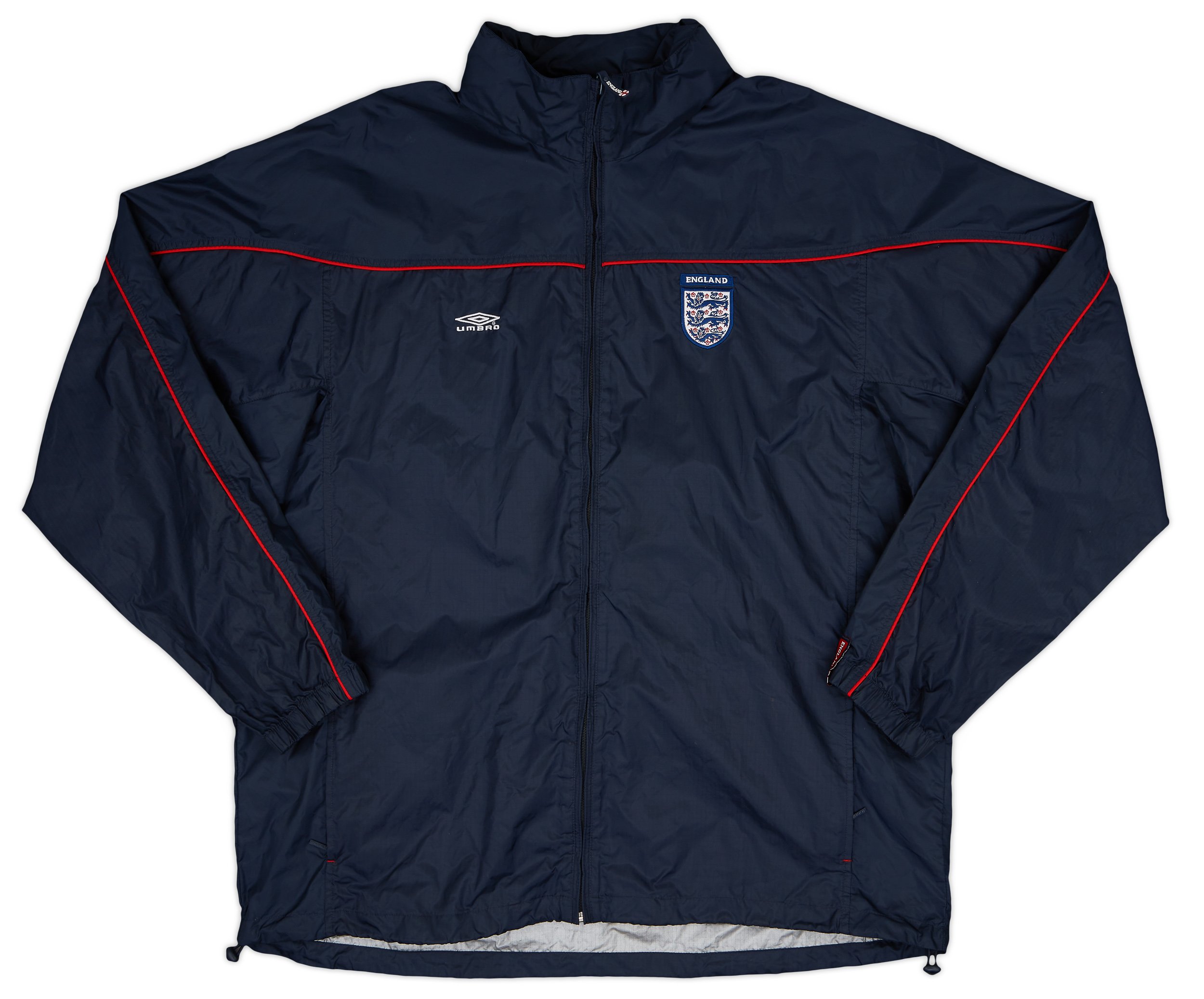 2000-02 England Umbro Hooded Rain Jacket - 9/10 - (XXL