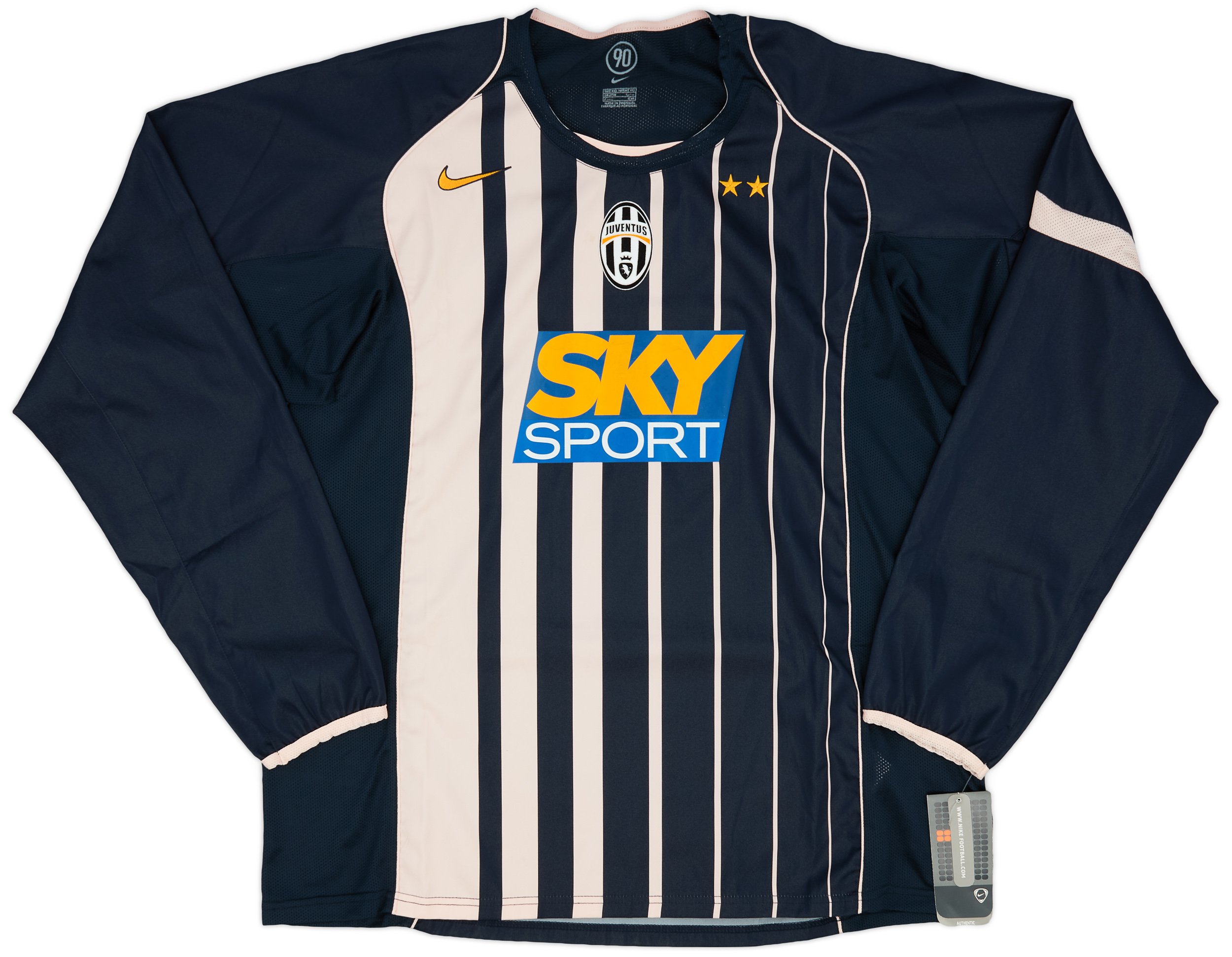 Nike 2004-05 Juventus Away L/S Shirt (XXL) | JUVA04-087