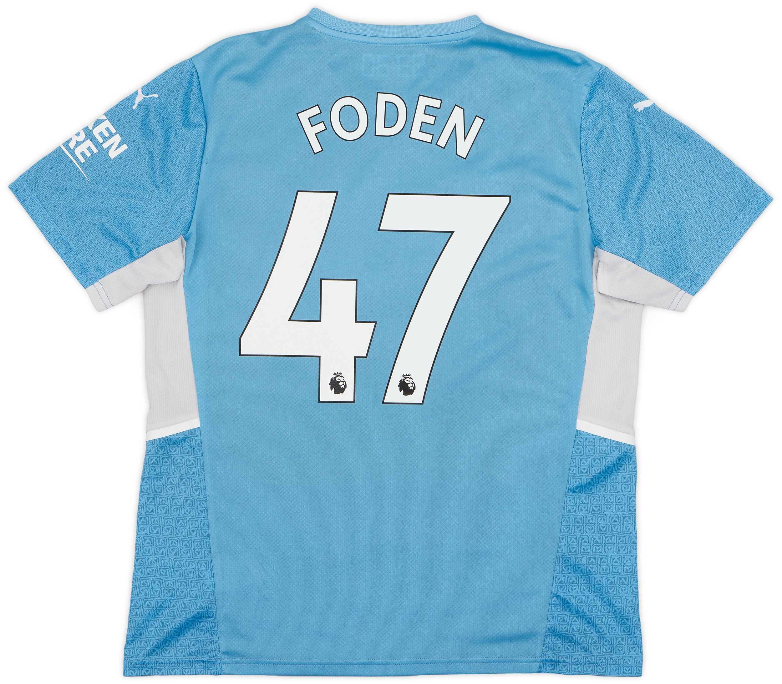 Nike 2021-22 Manchester City Home Shirt Foden #47 - 6/10 - (L