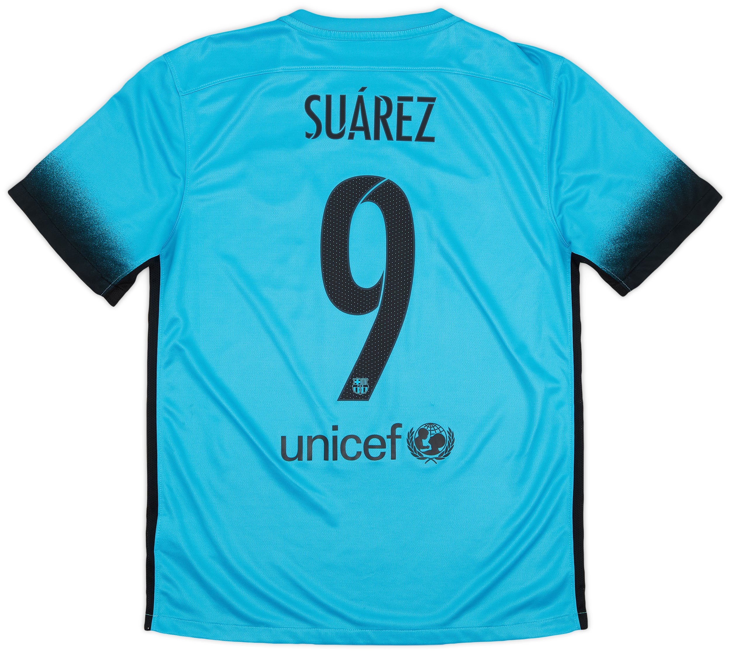 Nike 2015-16 Barcelona Third Shirt Suarez #9 - 9/10 - (M) | BART15