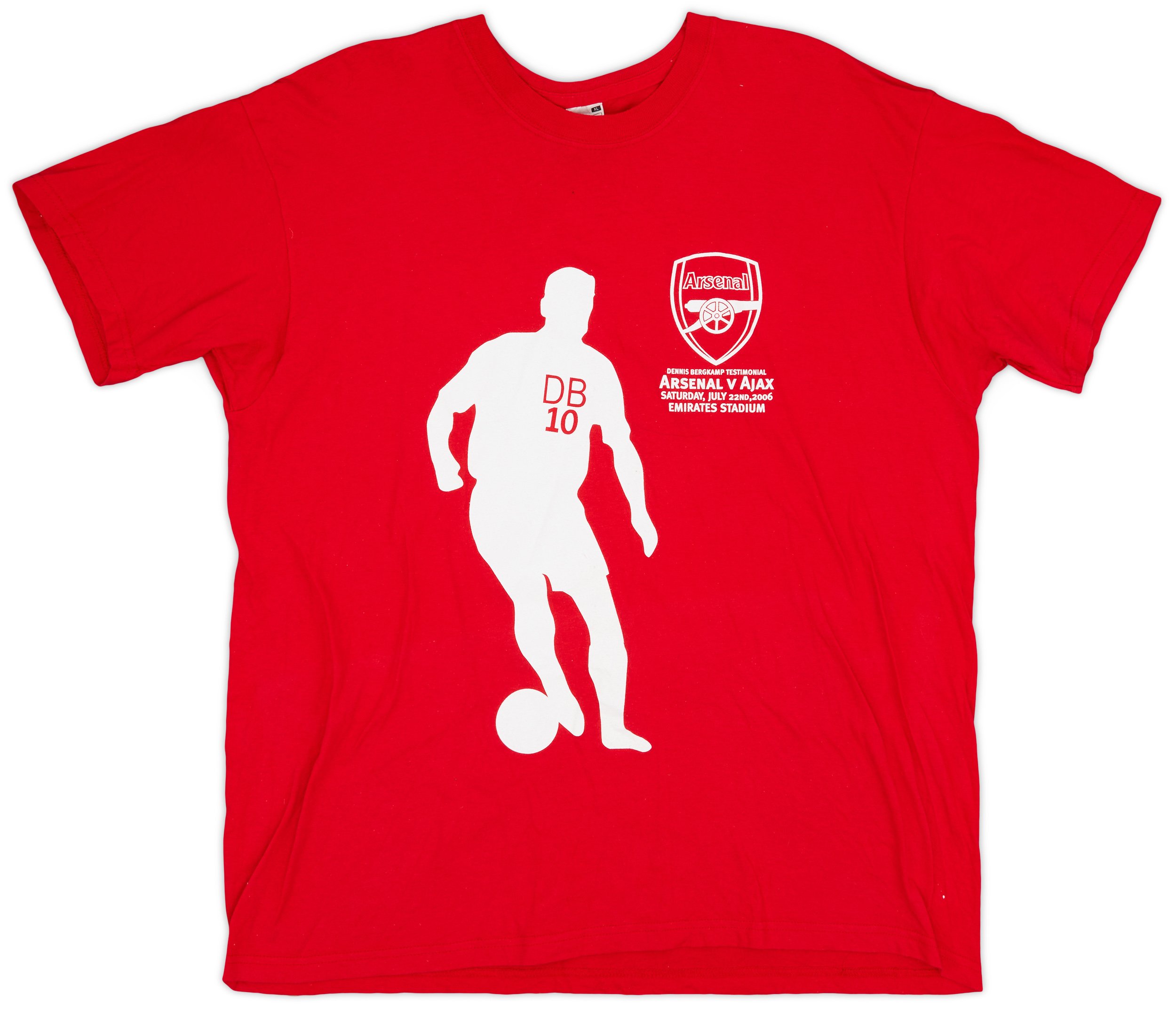 2006 Arsenal Dennis Bergkamp Testimonial Shirt - 7/10 - (XL