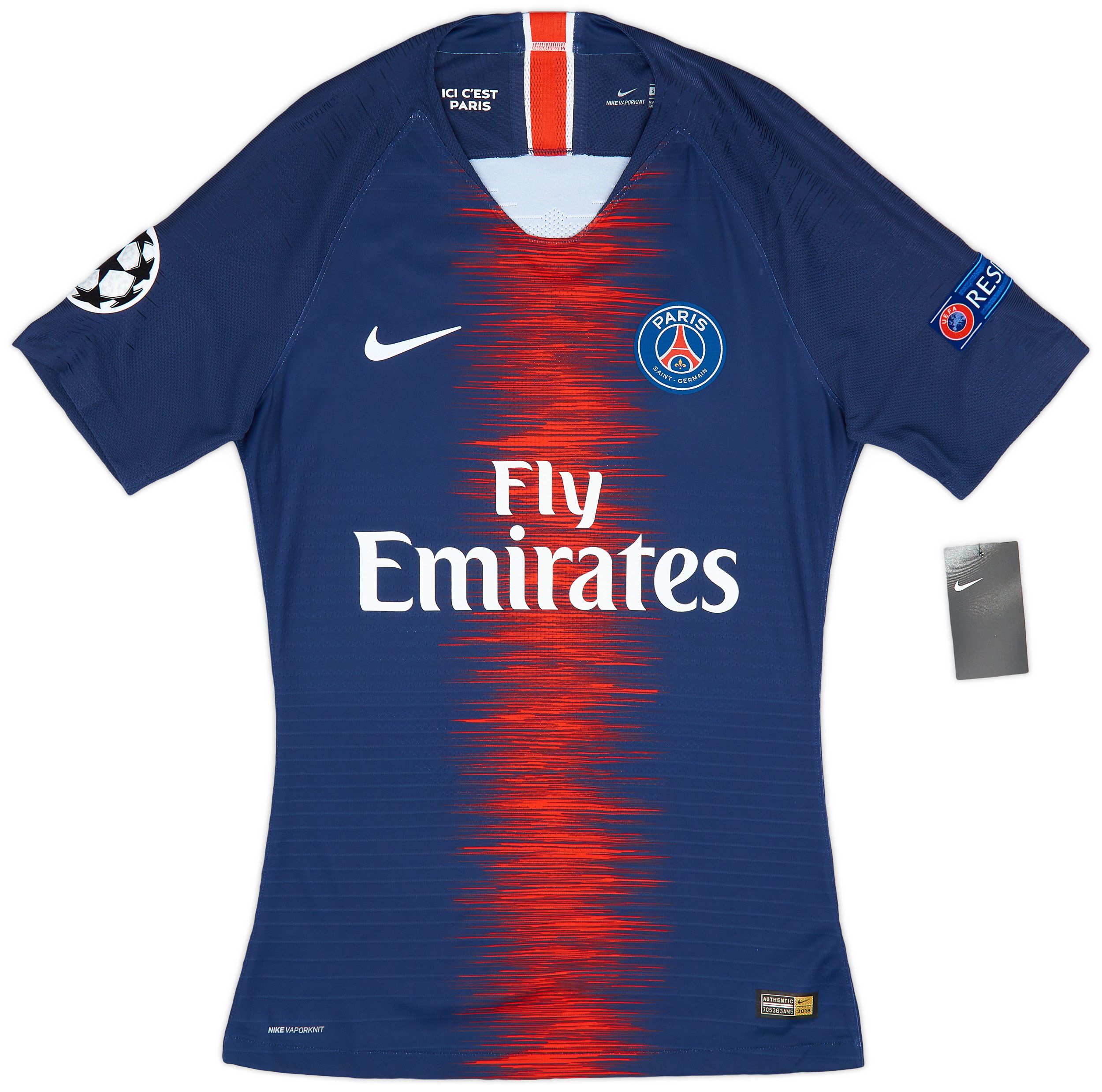 Nike Paris Saint Germain Mens SS Player Issue Home Shirt 2018/19