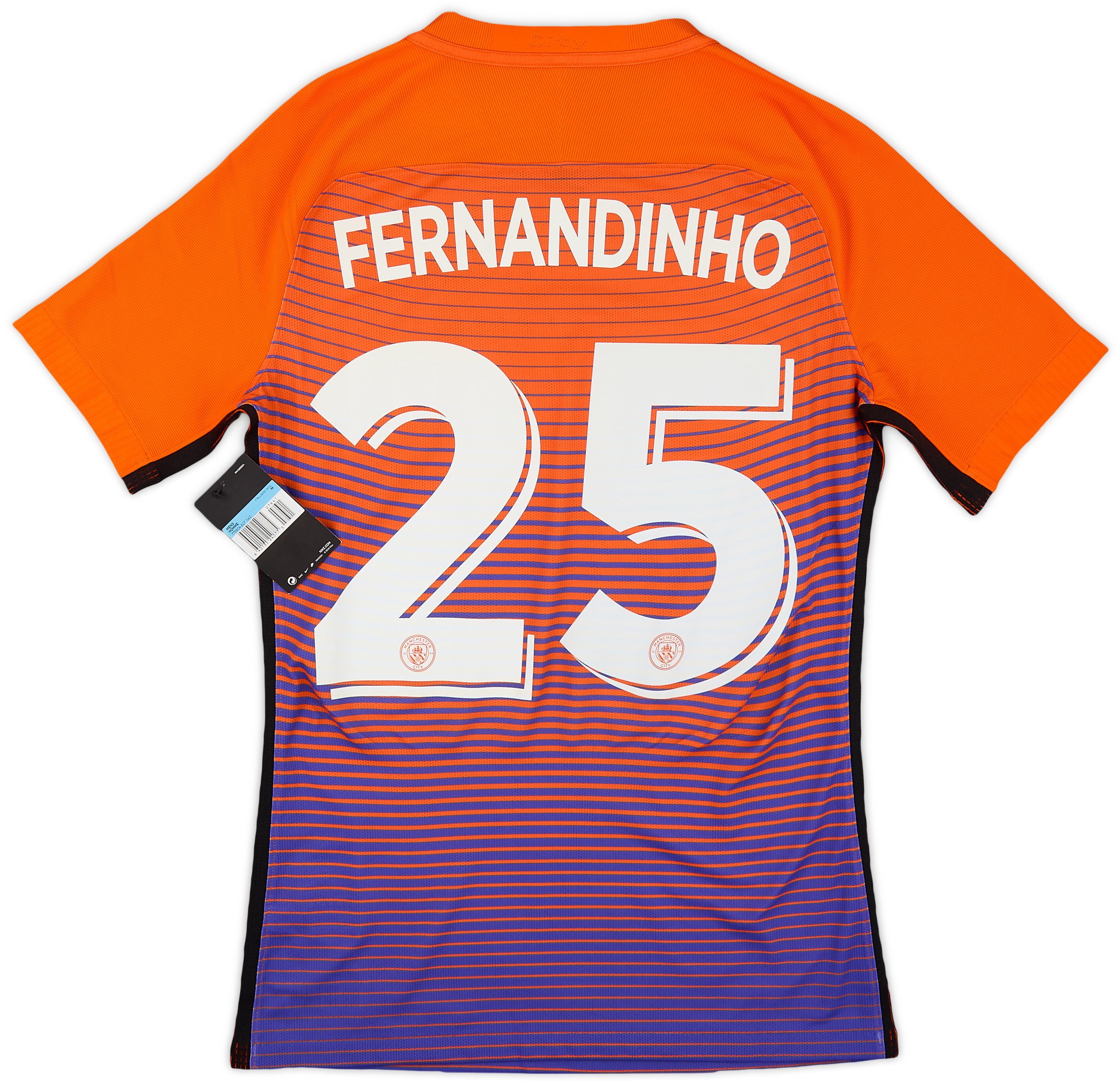 Nike 2016-17 Manchester City Player Issue Third Shirt Fernandinho
