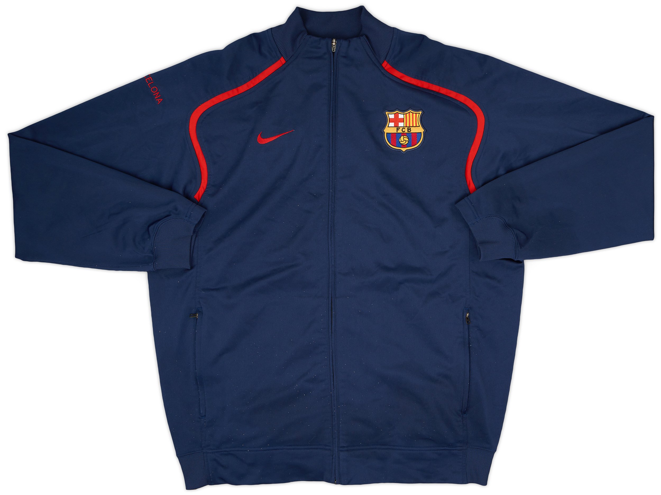 2006-07 Barcelona Nike Track Jacket - 8/10 - (XL) | BARJ06-124