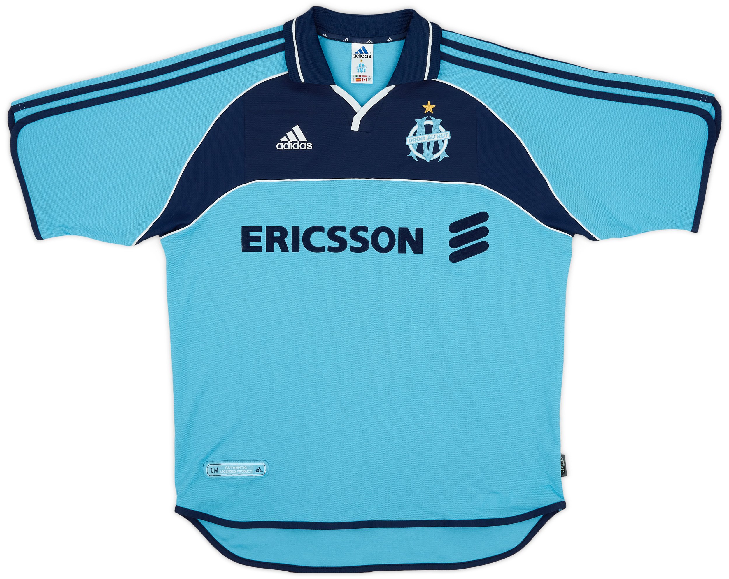 adidas 2000-01 Olympique Marseille Away Shirt - 8/10 - (L