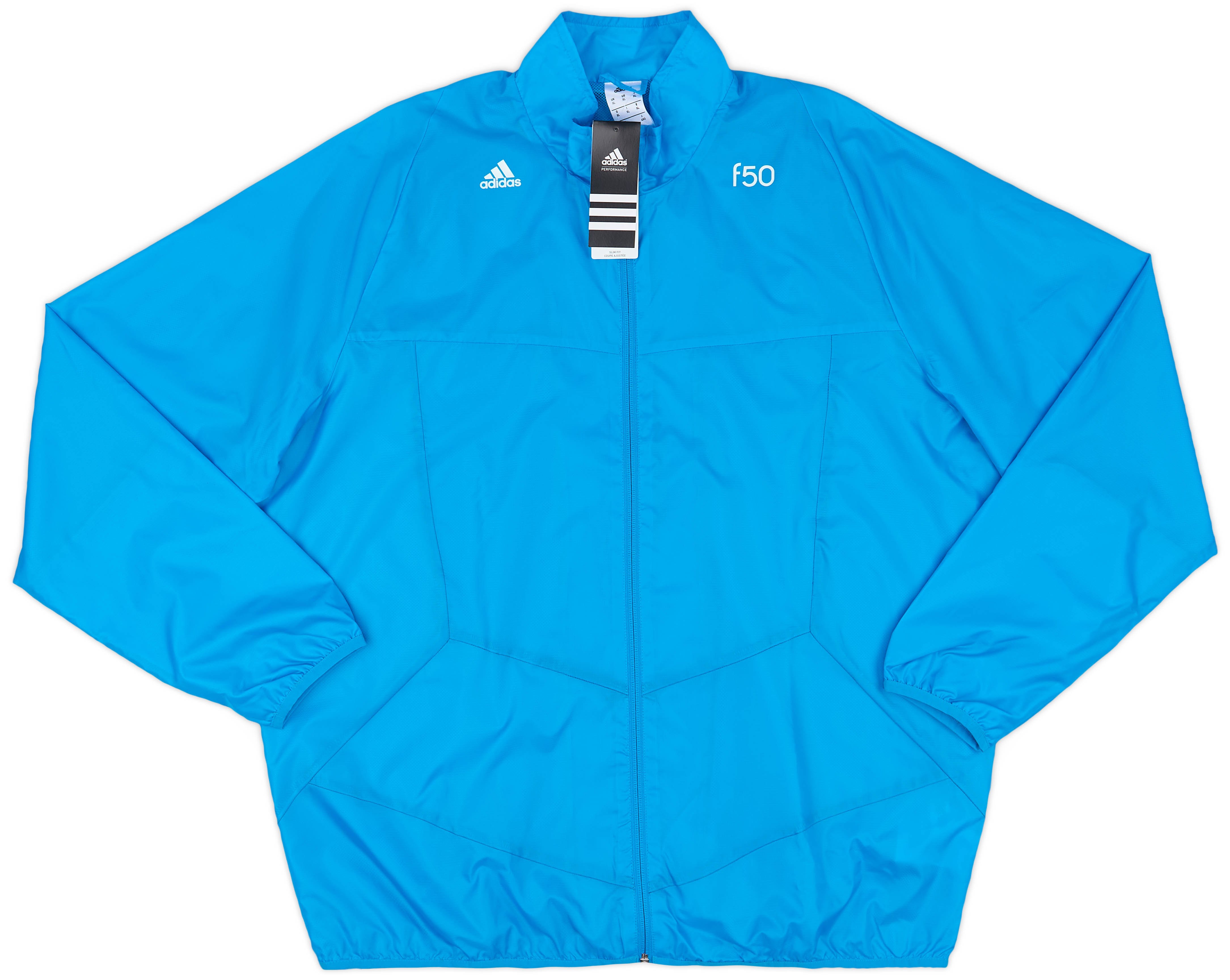 激レア 美品 2010年限定モデル adidas F50 長袖スポーツウェア 2010s adidas F50 Windbreaker Jacket - 9/10 - (XL) | D80194 | FOOTY.COM