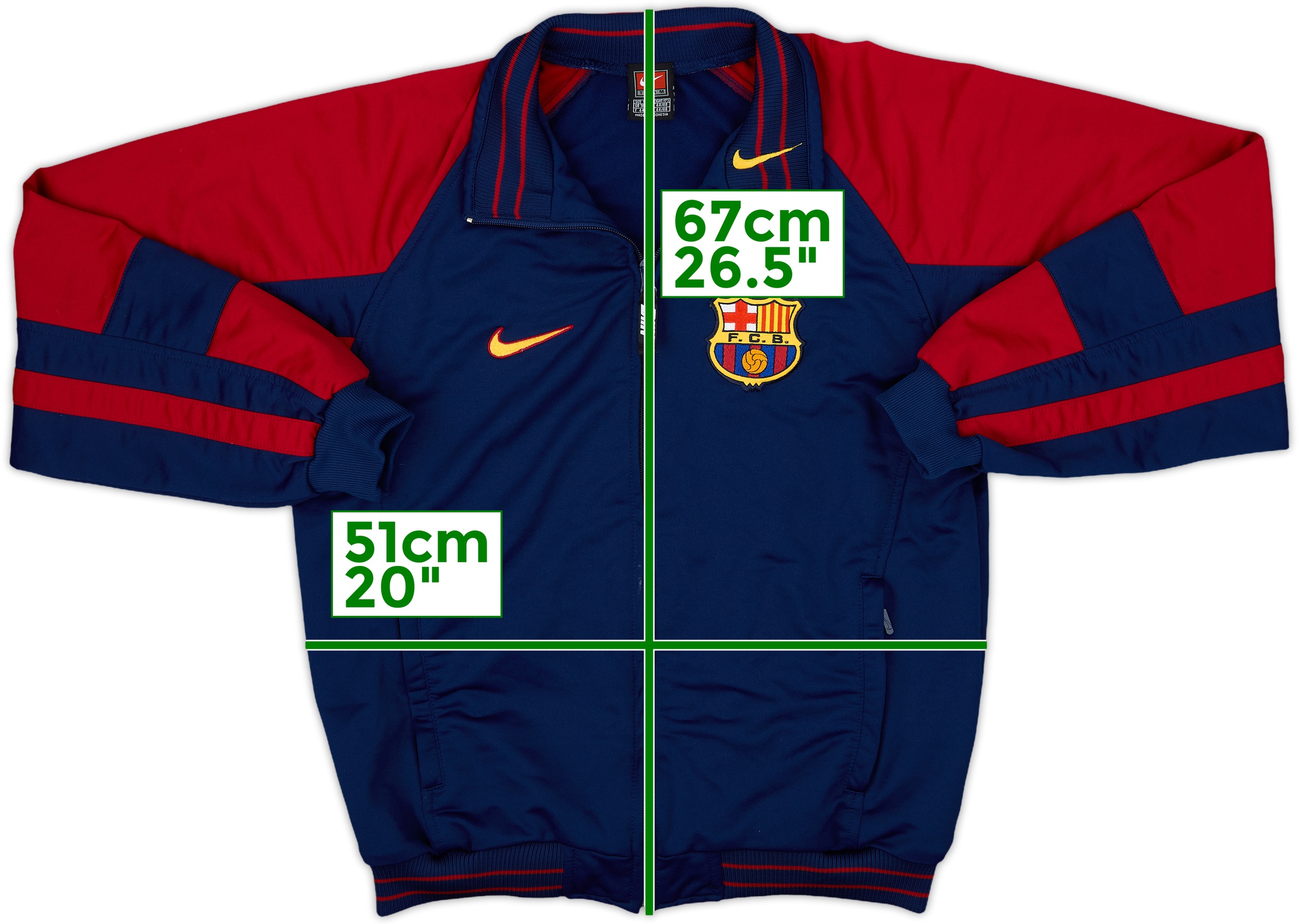 2000-01 Barcelona Nike Track Jacket - 8/10 - (S) | BARJ00-135