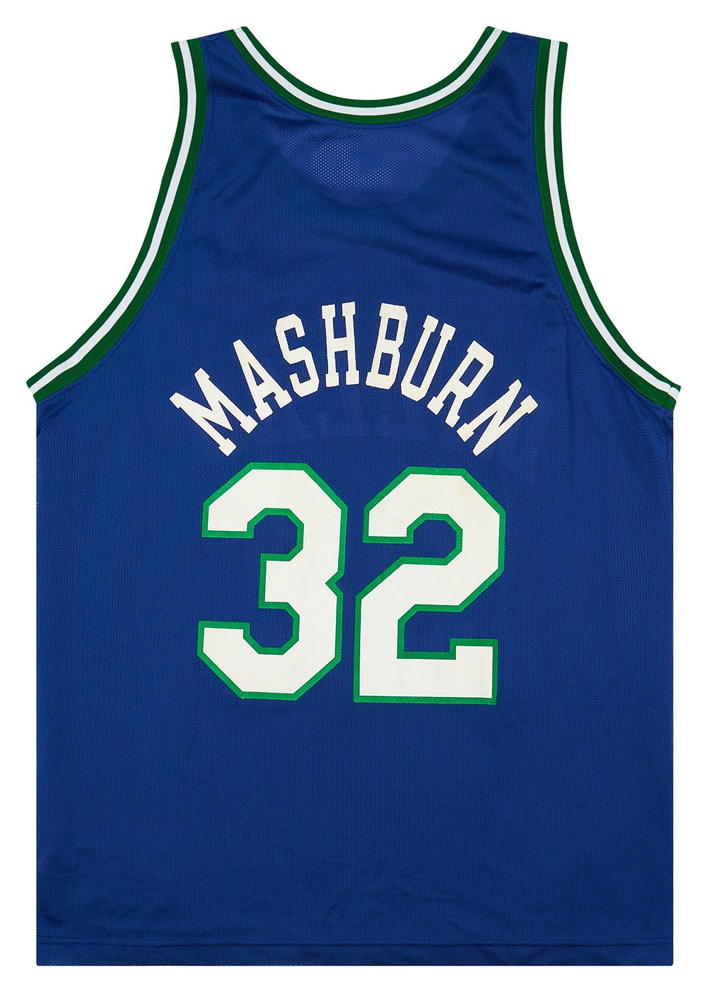 1993-95 Dallas Mavericks Mashburn #32 Champion Away Jersey (Very