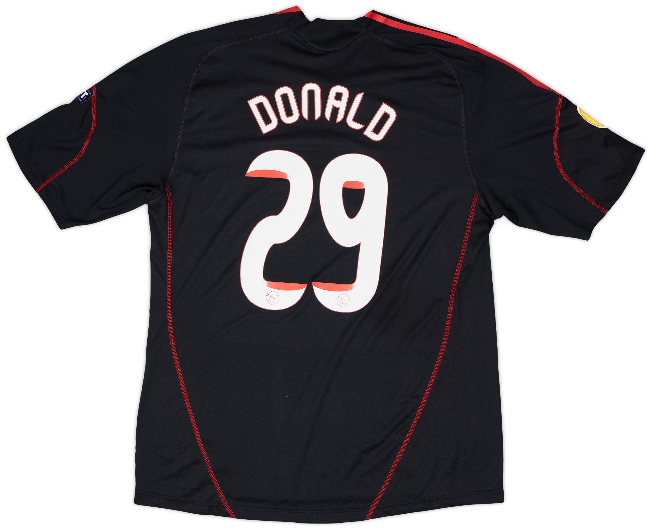 adidas Ajax Mens SS Player Issue Away Europa League Shirt 2009/10