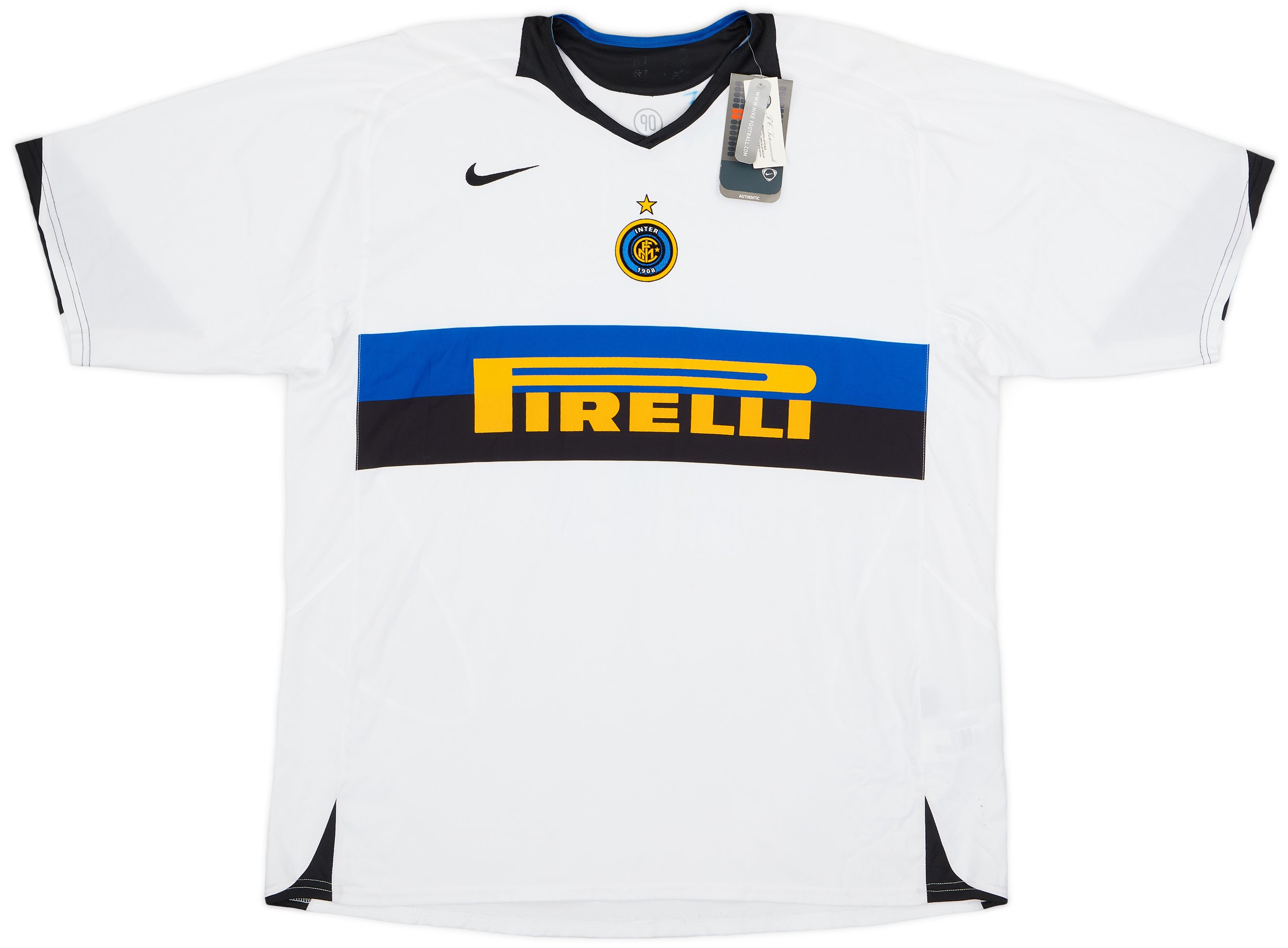 Nike 2005-06 Inter Milan Away Shirt Adriano #10 (XXL) | INTA05-436