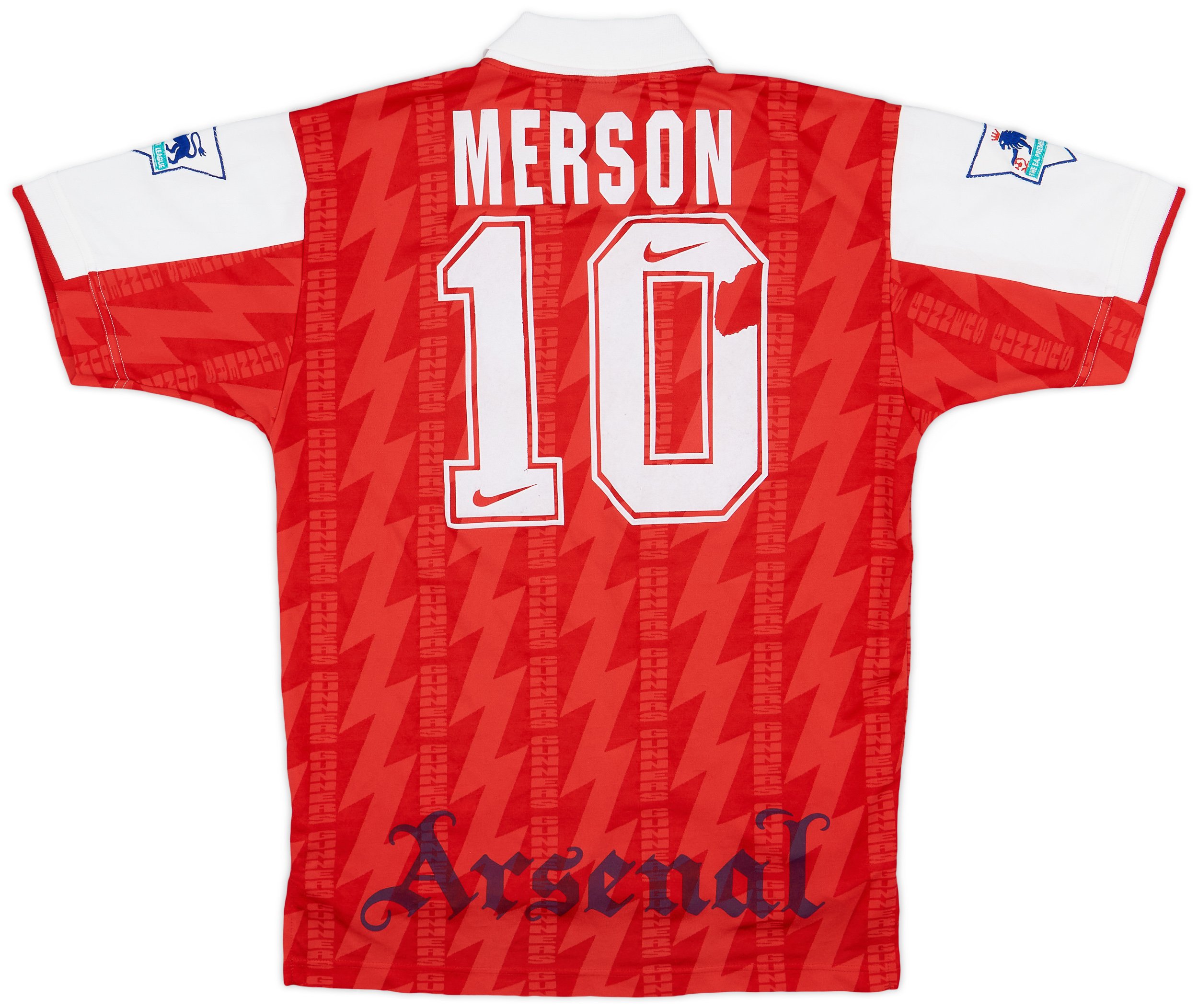 Nike 1994-96 Arsenal Home Shirt Merson #10 - 5/10 - (L) | ARSH94
