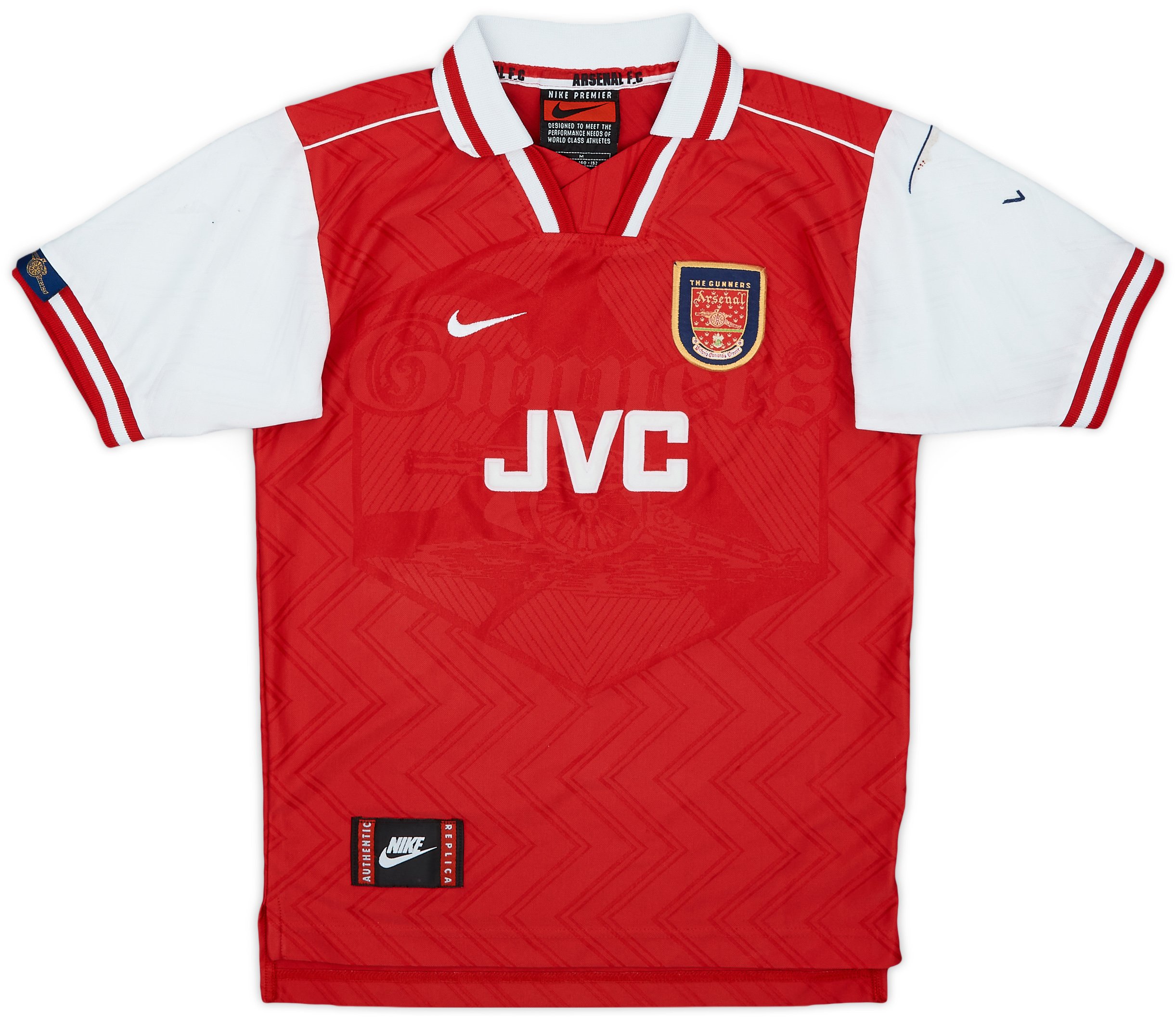 Nike Arsenal Mens SS Home Shirt 1996/98 | ARSH96-329 | FOOTY.COM