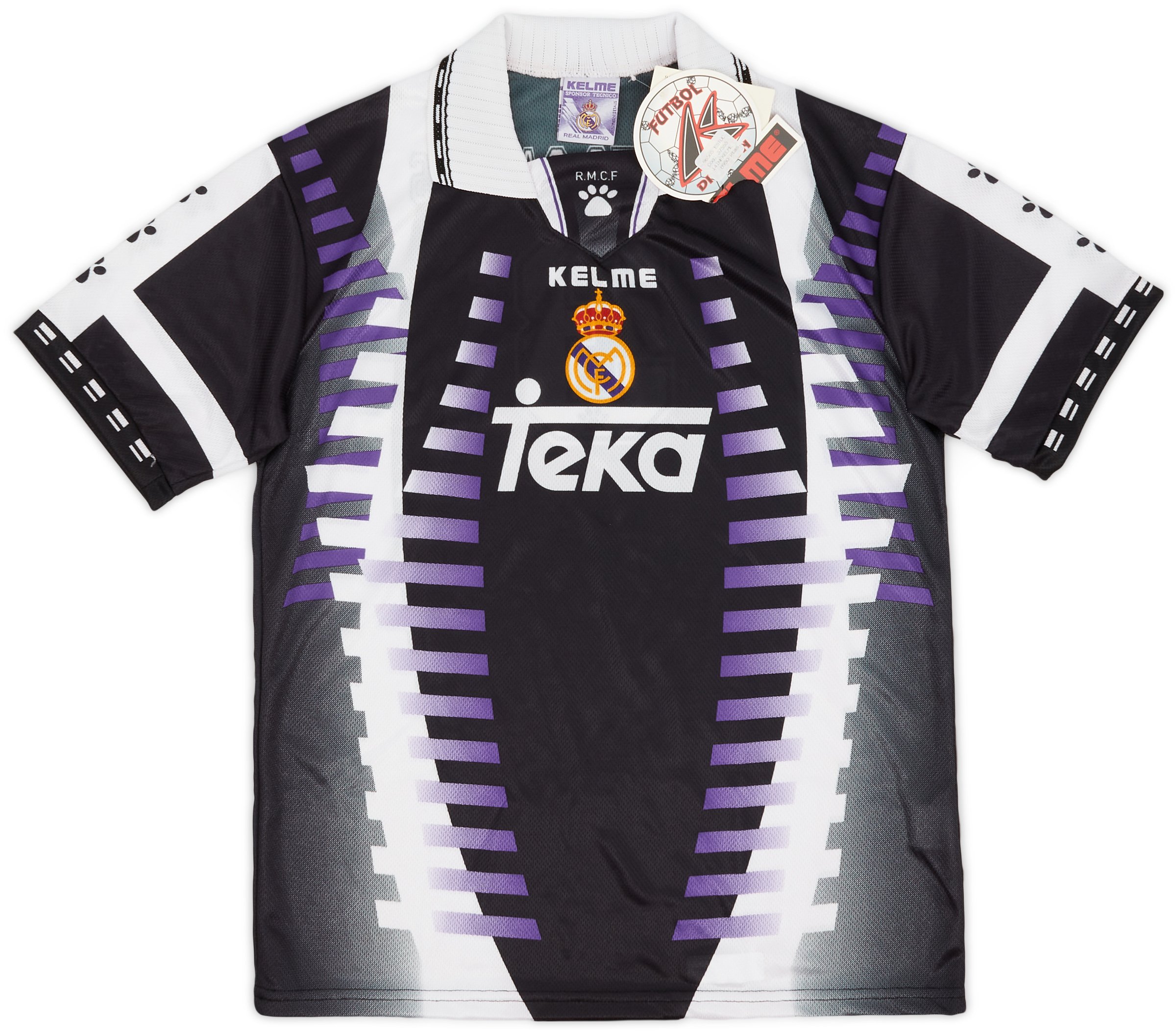 KELME Real Madrid ROBERTO CARLOS シャツ Kelme 1997-98 Real Madrid Third Shirt Roberto Carlos #3 (XL.Boys