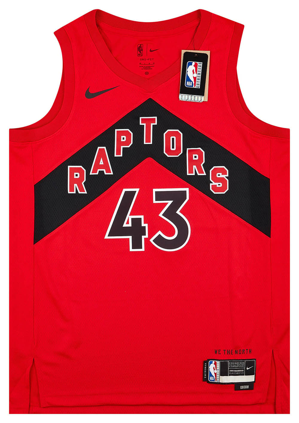 Red Nike NBA Toronto Raptors Siakam #43 Swingman Jersey
