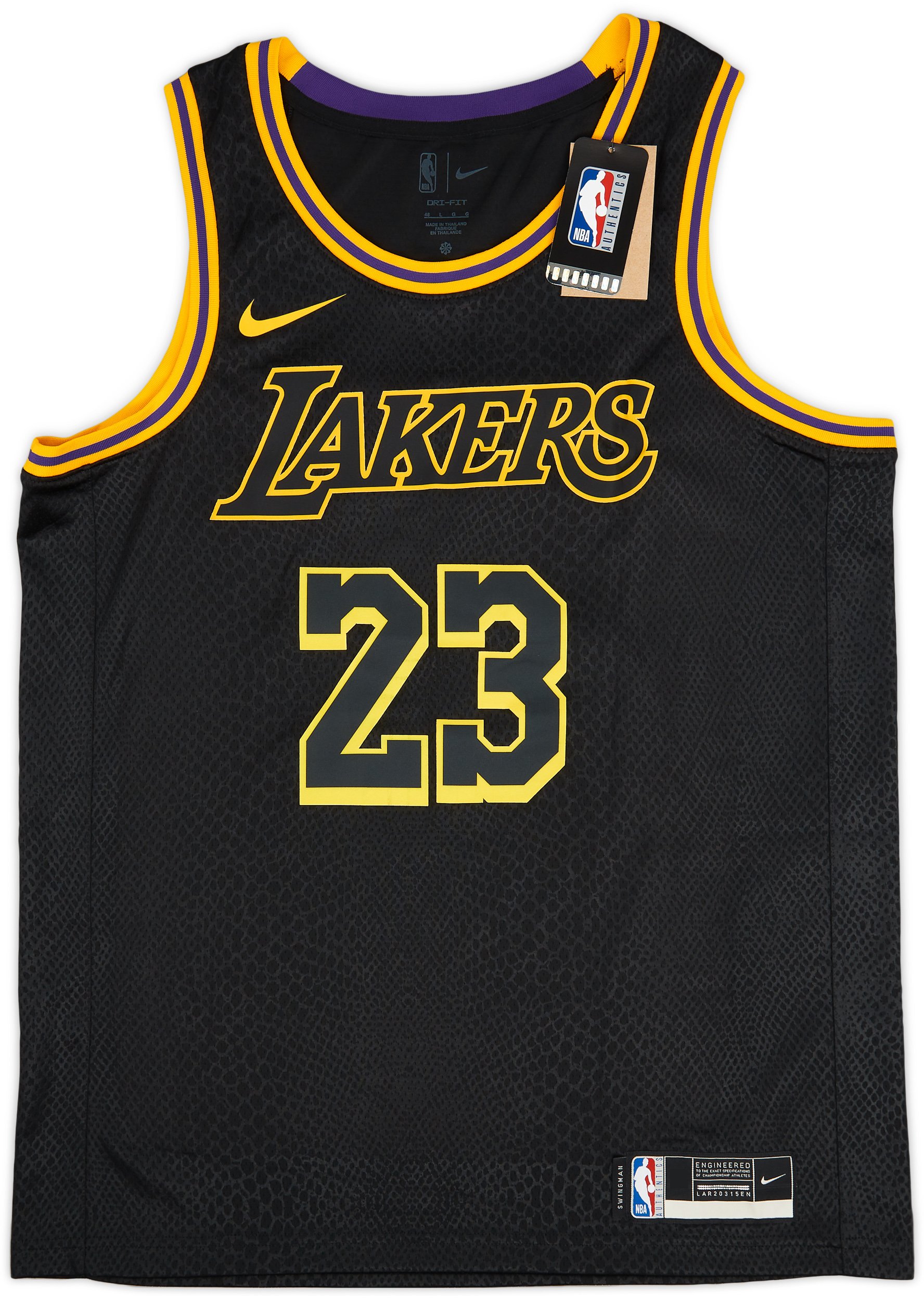black and white laker jersey