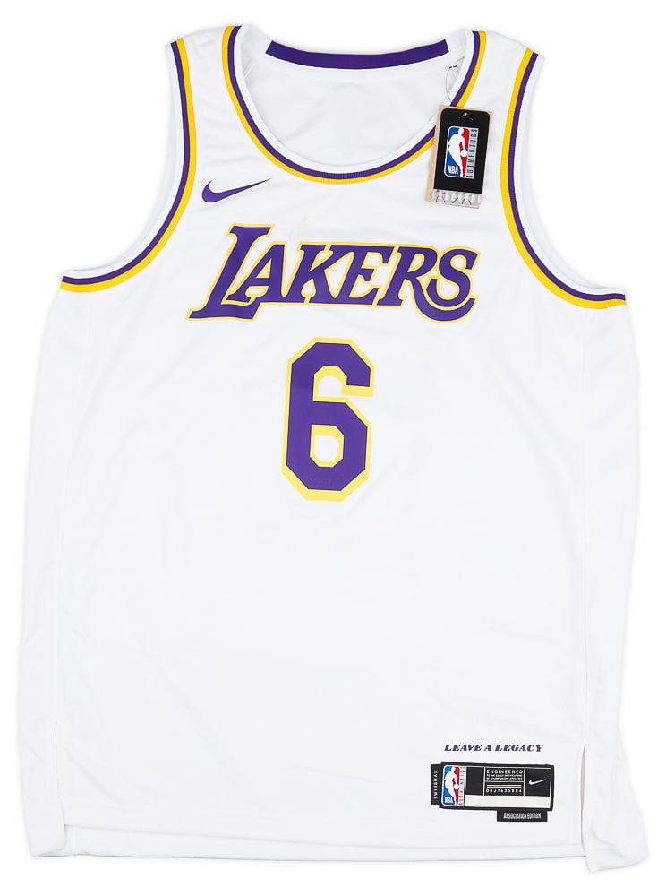 2021-23 LA Lakers James #6 Nike Swingman Home Jersey (L)