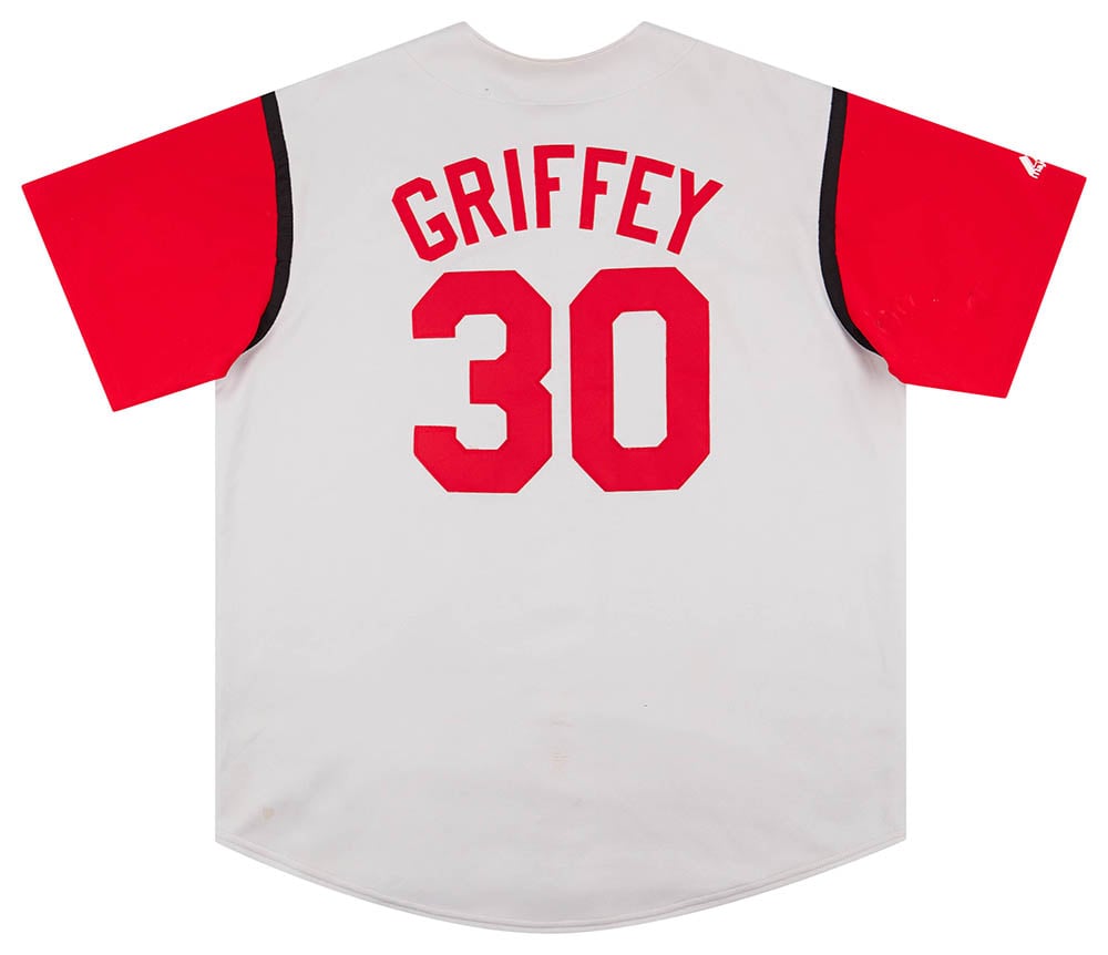 2003-06 Cincinnati Reds Griffey #30 Majestic Away Jersey (Very Good) XL