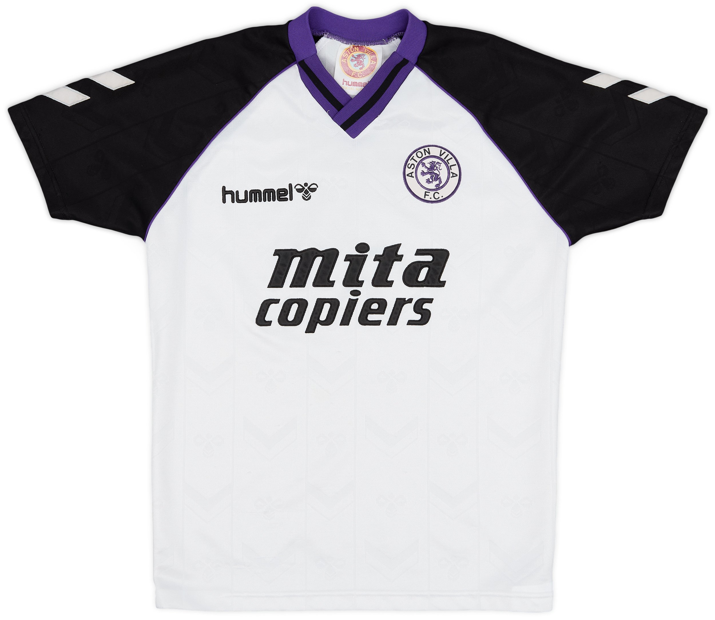 ウェア Hummel Aston Villa FC football shirts Hummel Aston Villa Mens SS Away Shirt 1989/90 | AVLA89404495used