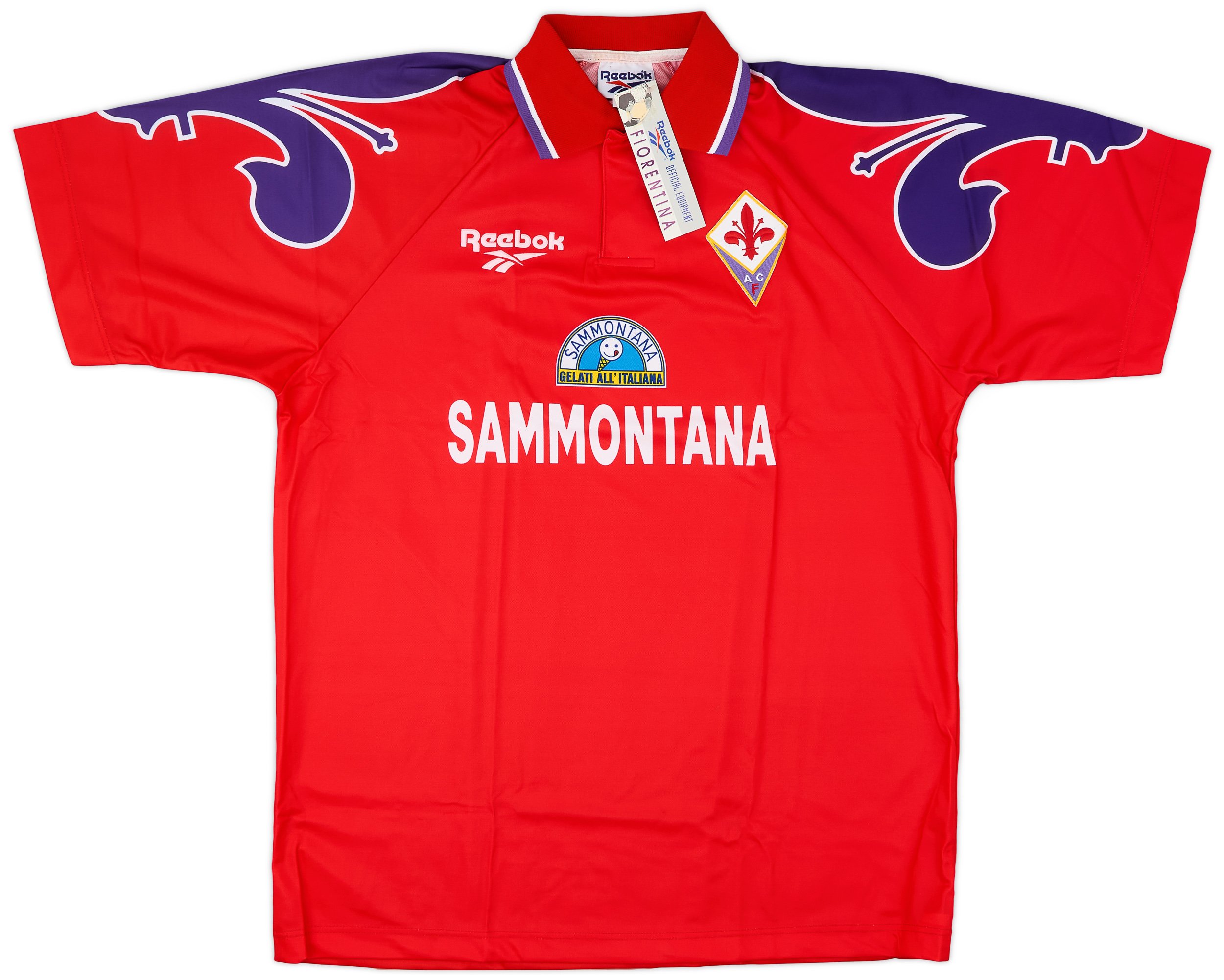 Reebok Fiorentina Mens SS Third Shirt 1995/97 | FIOT9529363used