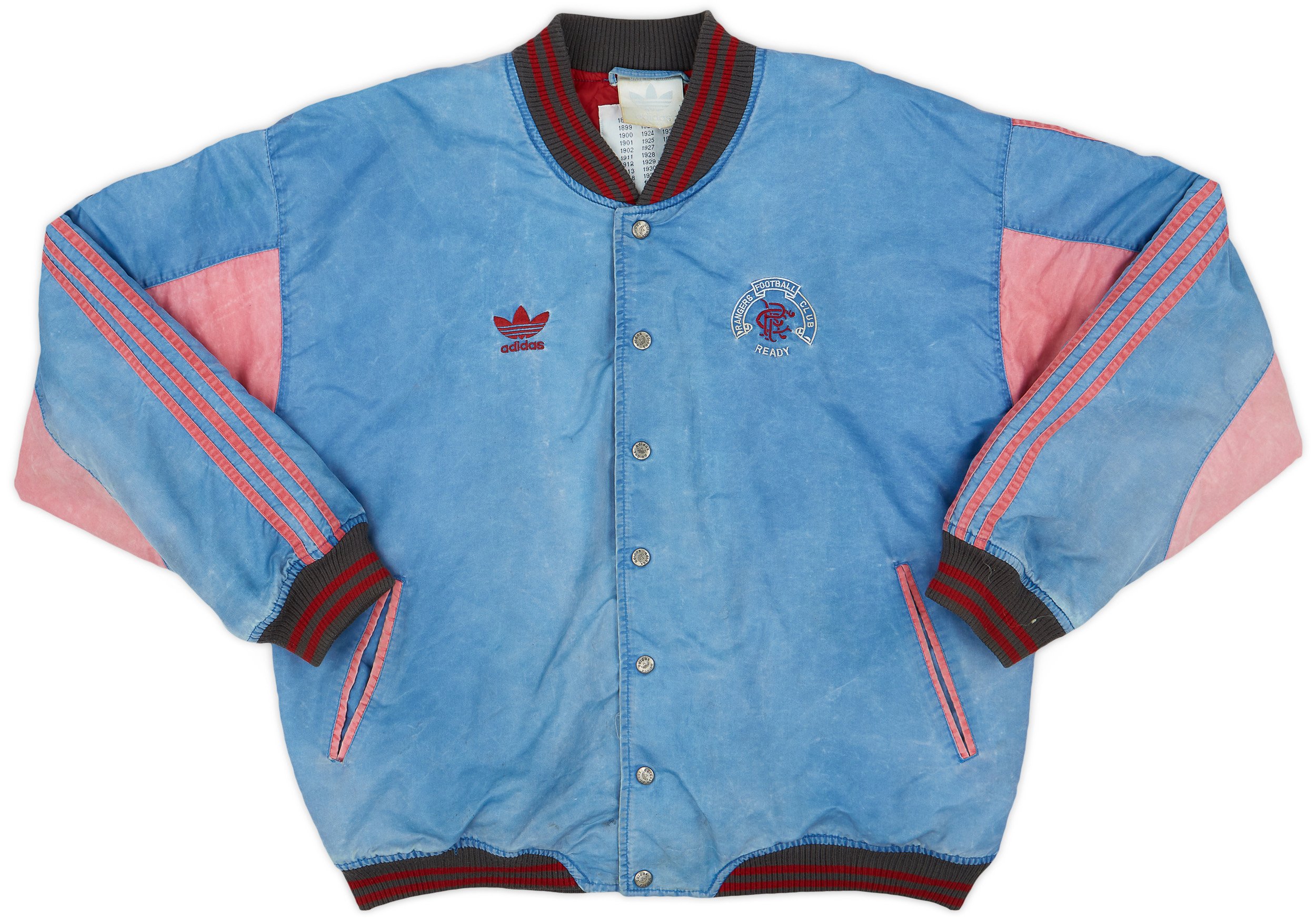 1992-93 Rangers adidas Bomber Jacket - 5/10 - (L