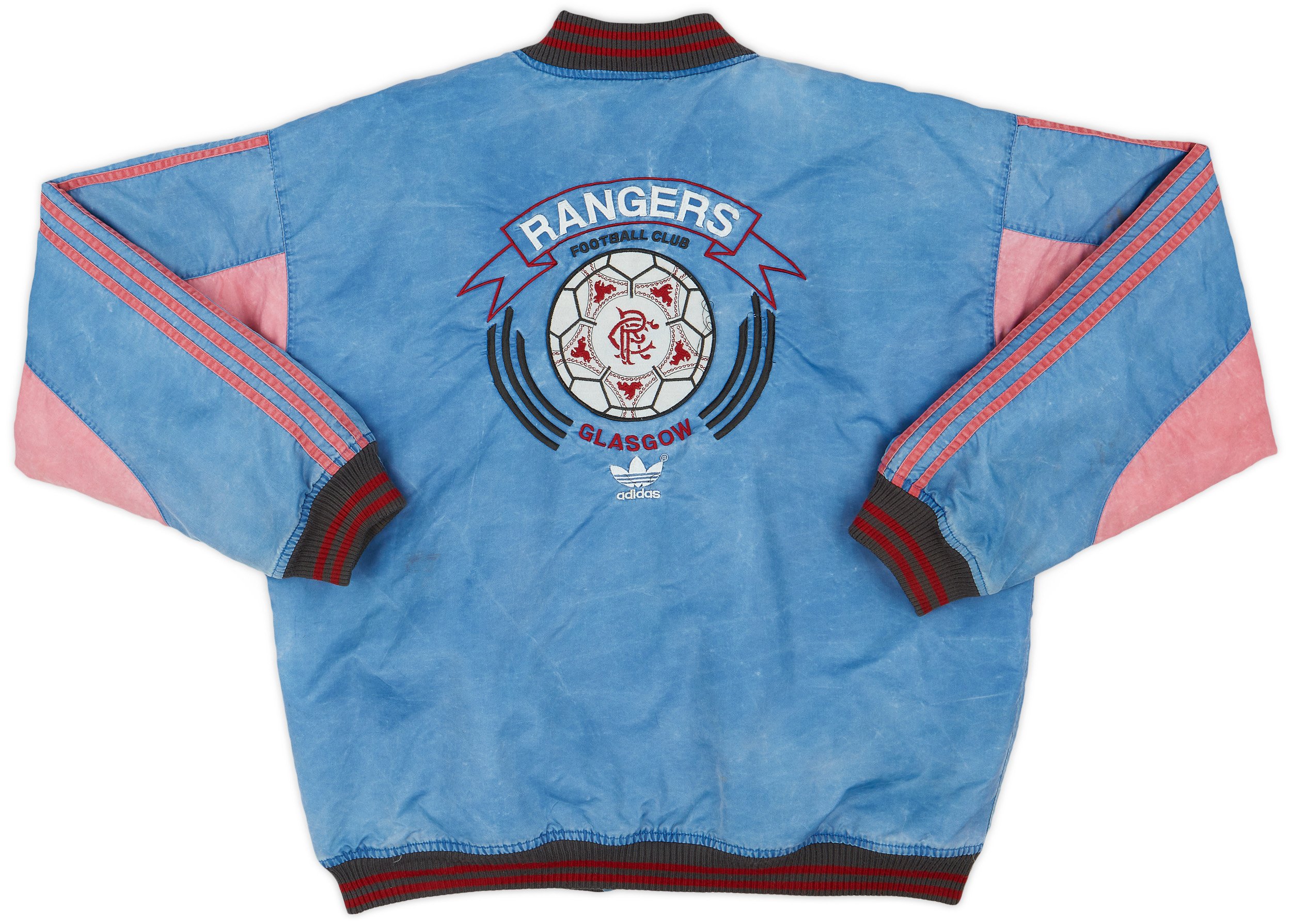 1992-93 Rangers adidas Bomber Jacket - 5/10 - (L