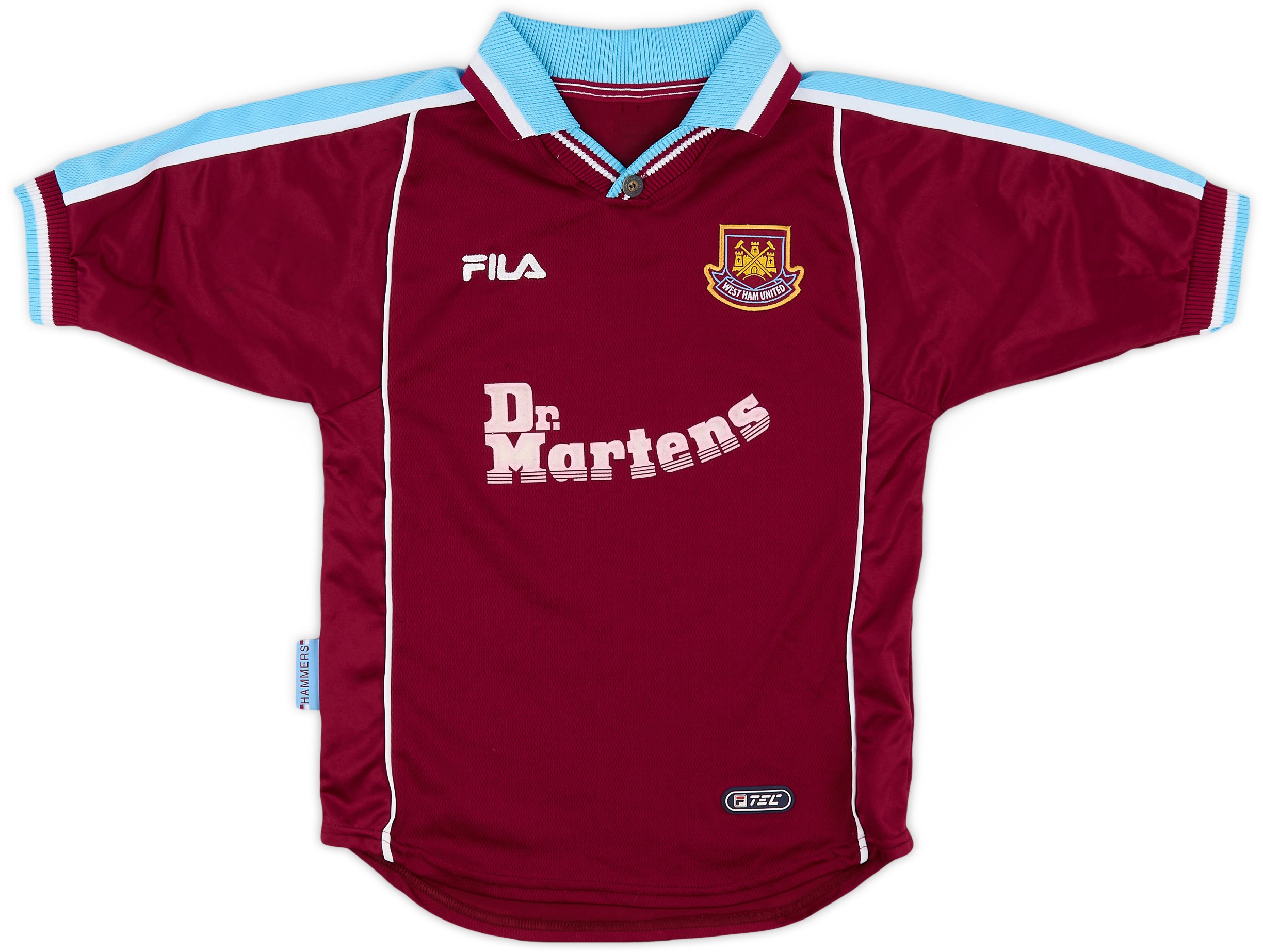 FILA West Ham United シャツ West Ham United 1999 - 2001 home football shirt jersey Fila size