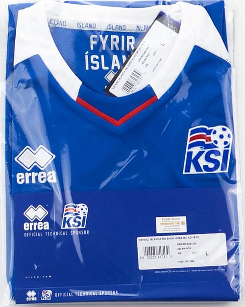  Errea KSI Iceland Official Home Jersey S/S 18/19 : Sports &  Outdoors