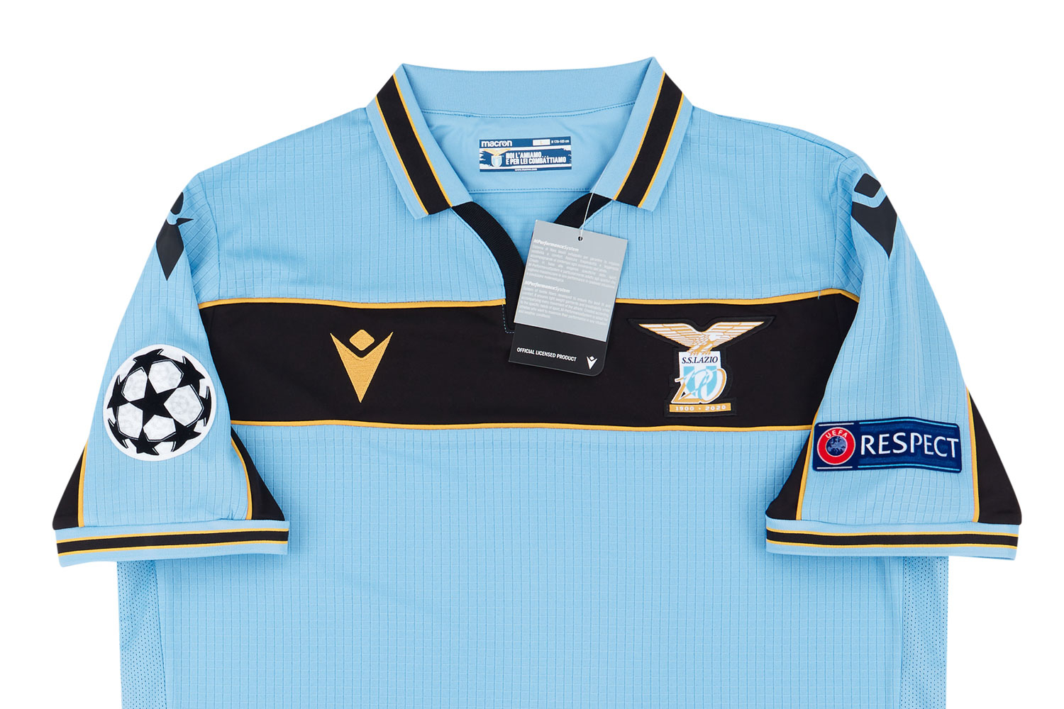 2020-21 Lazio Champions League Home Shirt