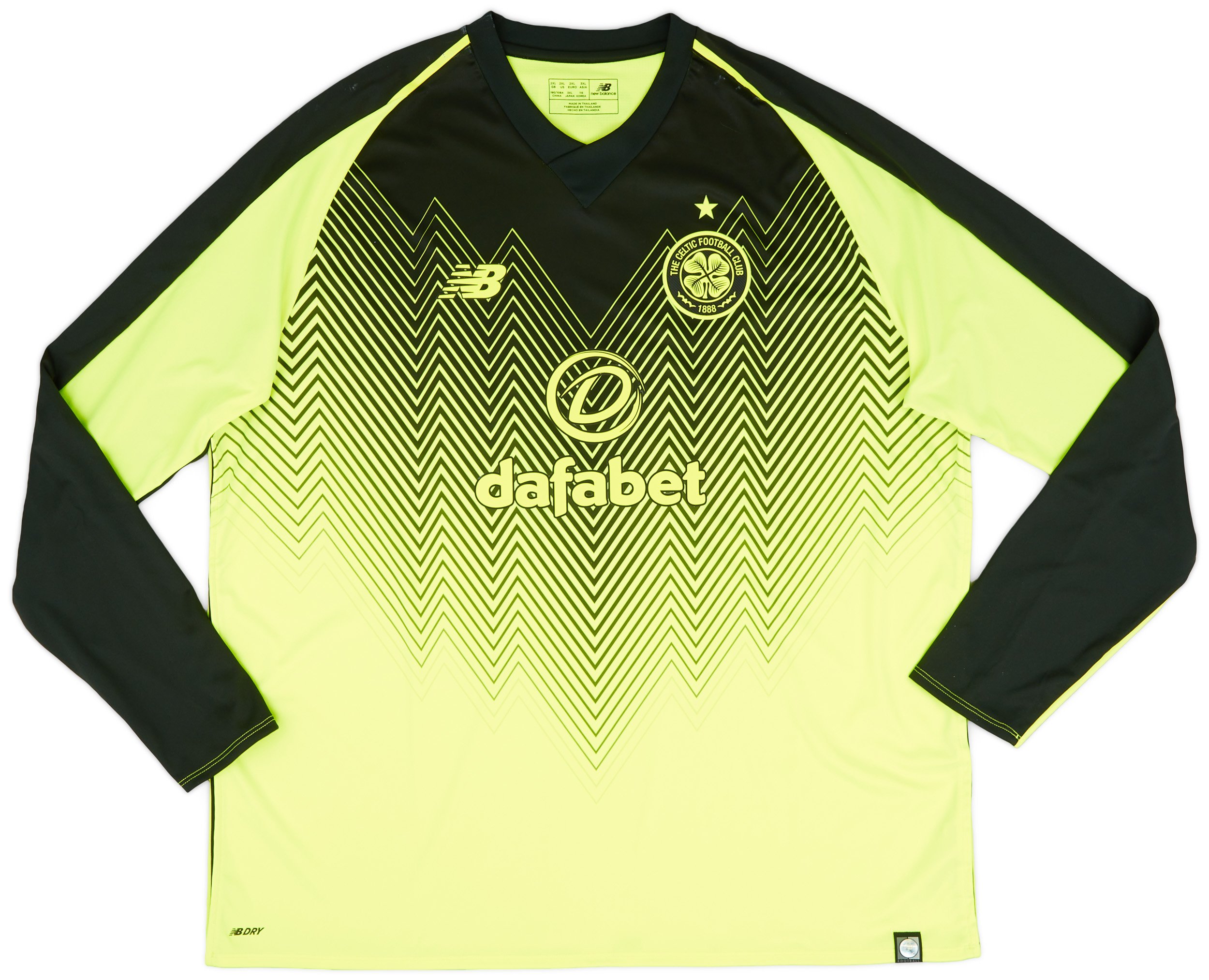 2018-19 Celtic Third L/S Shirt - NEW - (XL)