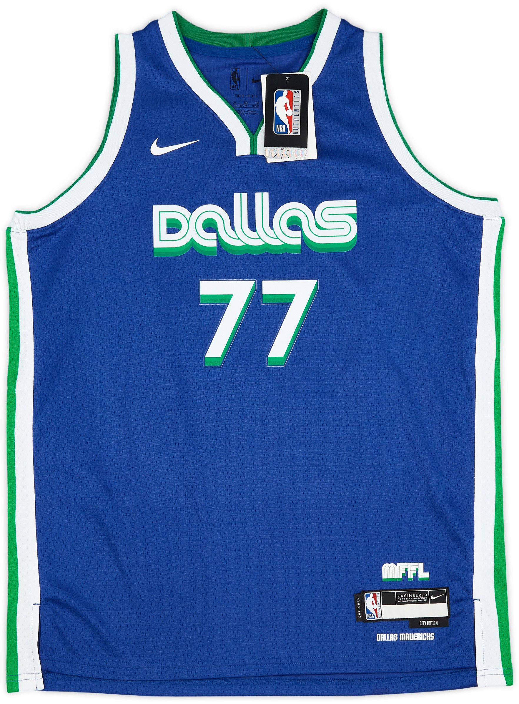 Nike Kids' Dallas Mavericks Luka Doncic #77 2022 City Edition Jersey