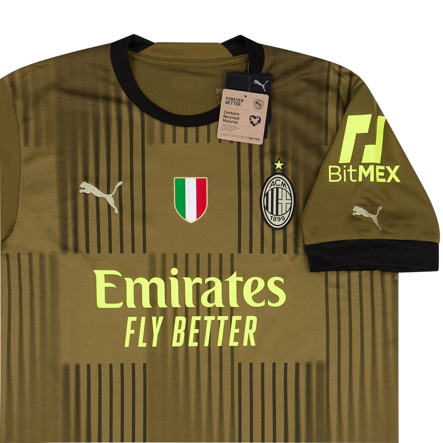 Puma AC Milan Authentic Home Shirt 2021-22 with Ibrahimovic 11 Printing