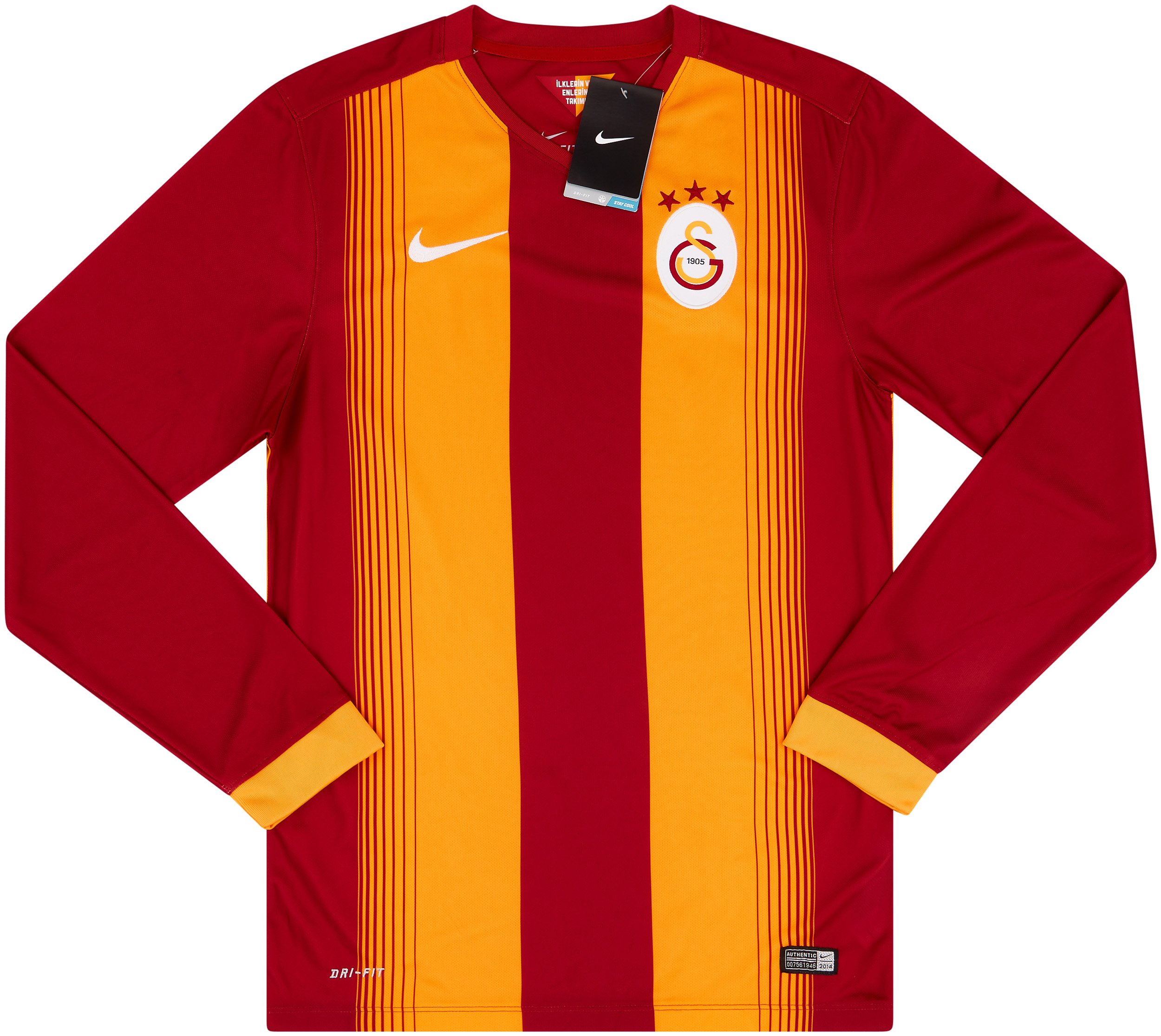 2014-15 Galatasaray Home L/S Shirt (S)