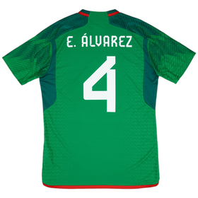 2022-23 Mexico Authentic Home Shirt E.Álvarez #4