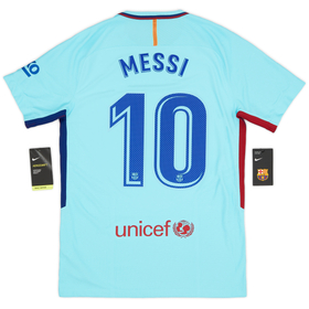 2017-18 Barcelona Authentic Away Shirt Messi #10