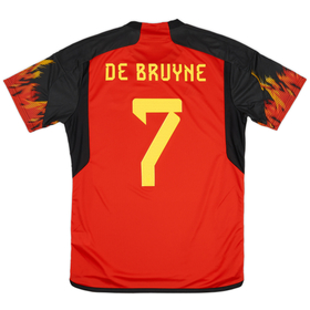 2022-23 Belgium Home Shirt De Bruyne #7