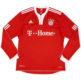 2009-10 Bayern Munich Home L/S Shirt - 8/10 - (L)