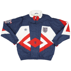 1990-92 England Umbro Track Jacket - 10/10 - (XL)