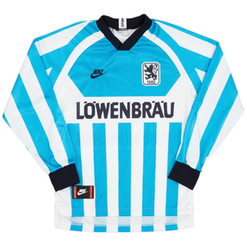 1995-96 1860 Munich Home L/S Shirt - 9/10 - (S)
