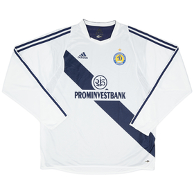 2003-04 Dynamo Kyiv Player Issue Home L/S Shirt - 8/10 - (XL)