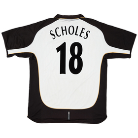 2001-02 Manchester United Centenary Away/Third Shirt Scholes #18 - 6/10 - (XL)