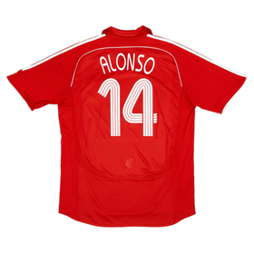 2006-08 Liverpool Home Shirt Alonso #14