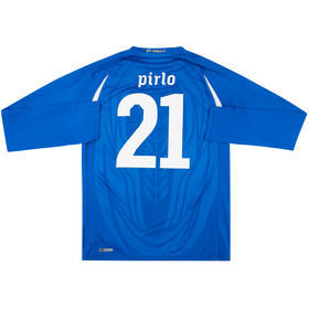 2010-12 Italy Home L/S Shirt Pirlo #21 XL