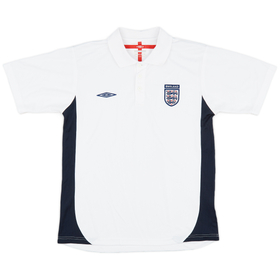 2004-06 England Umbro Polo Shirt - 9/10 - (S)