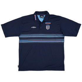2004-05 England Umbro Polo Shirt - 9/10 - (XXL)