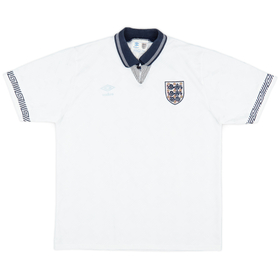1990-92 England Home Shirt - 5/10 - (XL)